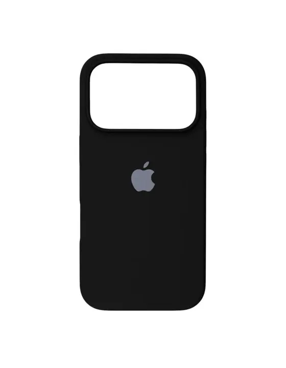 Силіконовий чохол з мікрофіброю / iPhone 18 Pro / Black