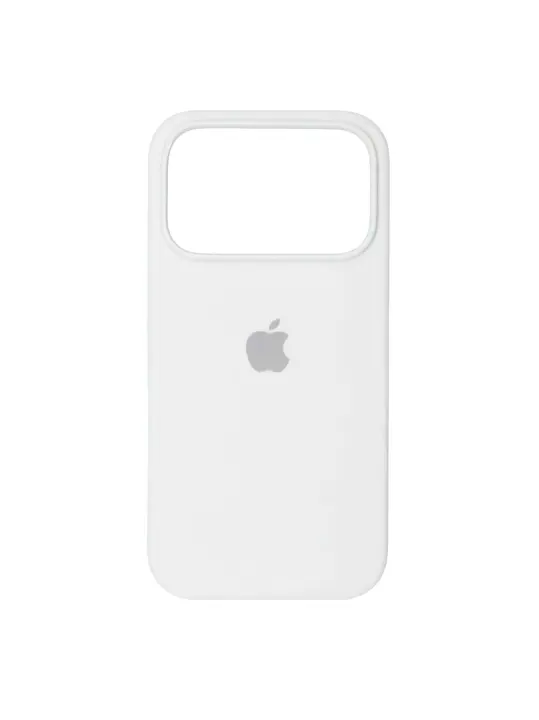 Силіконовий чохол з мікрофіброю / iPhone 18 Pro / White