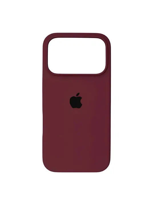 Силіконовий чохол з мікрофіброю / iPhone 18 Pro / Burgundy