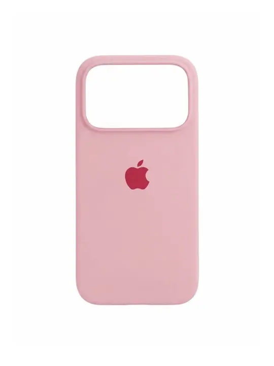 Силіконовий чохол з мікрофіброю / iPhone 18 Pro / Light Pink